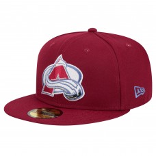 Бейсболка Colorado Avalanche New Era Burgundy Core 59FIFTY