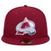 Бейсболка Colorado Avalanche New Era Burgundy Core 59FIFTY