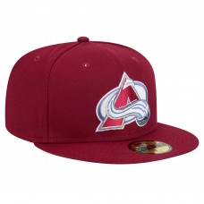 Бейсболка Colorado Avalanche New Era Burgundy Core 59FIFTY