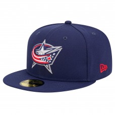 Бейсболка Columbus Blue Jackets New Era Navy Core 59FIFTY