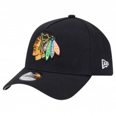 Бейсболка Chicago Blackhawks New Era Core A-Frame 9FORTY - Black