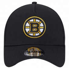 Boston Bruins New Era Black Core A-Frame 9FORTY Adjustable Hat
