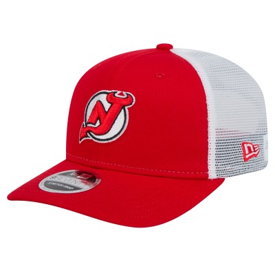 Бейсболка New Jersey Devils New Era Red Core Trucker 9SEVENTY Stretch-Snap