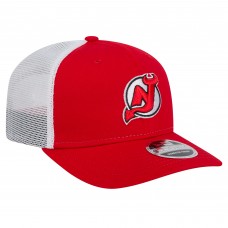 Бейсболка New Jersey Devils New Era Red Core Trucker 9SEVENTY Stretch-Snap
