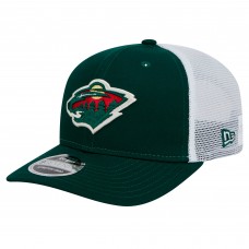 Бейсболка Minnesota Wild New Era Green Core Trucker 9SEVENTY Stretch-Snap