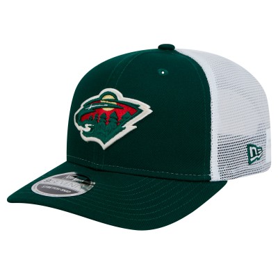Бейсболка Minnesota Wild New Era Green Core Trucker 9SEVENTY Stretch-Snap