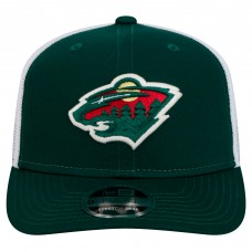 Бейсболка Minnesota Wild New Era Green Core Trucker 9SEVENTY Stretch-Snap