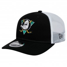 Бейсболка Anaheim Ducks New Era Black Core Trucker 9SEVENTY