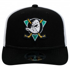 Бейсболка Anaheim Ducks New Era Black Core Trucker 9SEVENTY