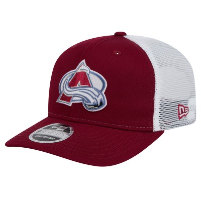 Бейсболка Colorado Avalanche New Era Burgundy Core Trucker 9SEVENTY Stretch-Snap