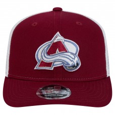 Бейсболка Colorado Avalanche New Era Burgundy Core Trucker 9SEVENTY Stretch-Snap