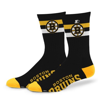 Носки Unisex Boston Bruins Starter Team Color Two-Stripe Crew