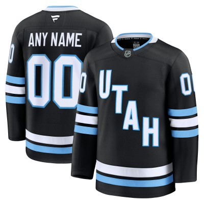 Именная игровая джерси Utah Hockey Club Fanatics Black Home Premium Custom