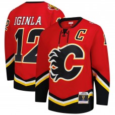 Calgary Flames Jarome Iginla Mitchell & Ness Red 2003-04 Power Play Jersey