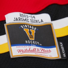 Calgary Flames Jarome Iginla Mitchell & Ness Red 2003-04 Power Play Jersey