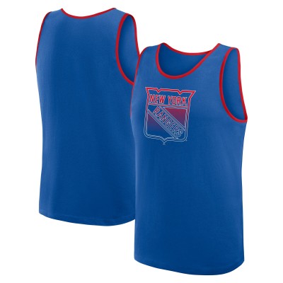 New York Rangers Logo Athletic Blue Unmatched Success Tank Top