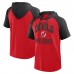 Футболка с капюшоном New Jersey Devils Logo Athletic Red Prime Raglan
