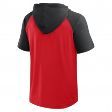 Футболка с капюшоном New Jersey Devils Logo Athletic Red Prime Raglan