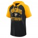 Футболка с капюшоном Pittsburgh Penguins Logo Athletic Black Prime Raglan
