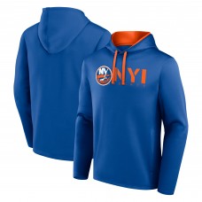 New York Islanders Logo Athletic Royal Head Start Pullover Hoodie