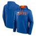 New York Islanders Logo Athletic Royal Head Start Pullover Hoodie