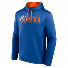 New York Islanders Logo Athletic Royal Head Start Pullover Hoodie