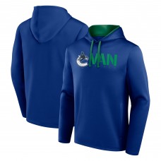 Vancouver Canucks Logo Athletic Blue Head Start Pullover Hoodie