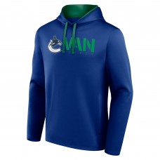 Vancouver Canucks Logo Athletic Blue Head Start Pullover Hoodie