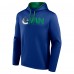 Vancouver Canucks Logo Athletic Blue Head Start Pullover Hoodie