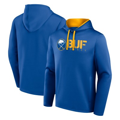 Buffalo Sabres Logo Athletic Royal Head Start Pullover Hoodie