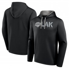 Los Angeles Kings Logo Athletic Black Head Start Pullover Hoodie