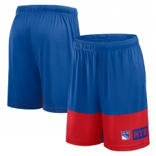New York Rangers Logo Athletic Blue Best of the Best Shorts New York Rangers Logo Athletic Blue Best of the Best Shorts