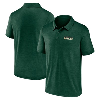 Поло Minnesota Wild Logo Athletic Green Unstoppable