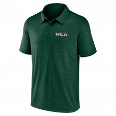 Поло Minnesota Wild Logo Athletic Green Unstoppable