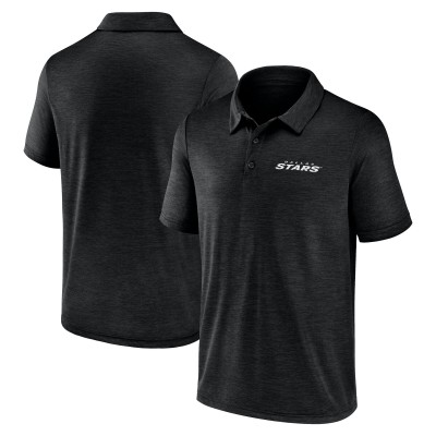 Dallas Stars Logo Athletic Black Unstoppable Polo