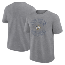 Nashville Predators Logo Athletic Heather Gray Success T-Shirt