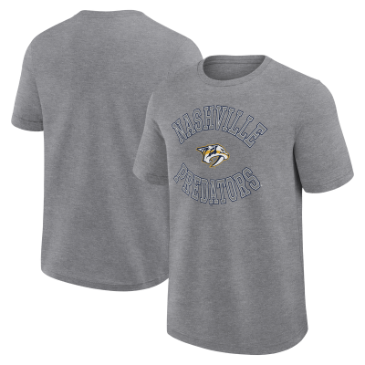 Nashville Predators Logo Athletic Heather Gray Success T-Shirt