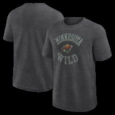 Футболка Minnesota Wild Logo Athletic Heather Charcoal Success