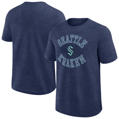 Seattle Kraken Logo Athletic Heather Navy Success T-Shirt