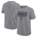 Seattle Kraken Logo Athletic Heather Gray Top Notch T-Shirt