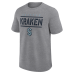 Seattle Kraken Logo Athletic Heather Gray Top Notch T-Shirt