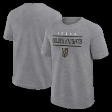 Футболка Vegas Golden Knights Logo Athletic Heather Gray Top Notch