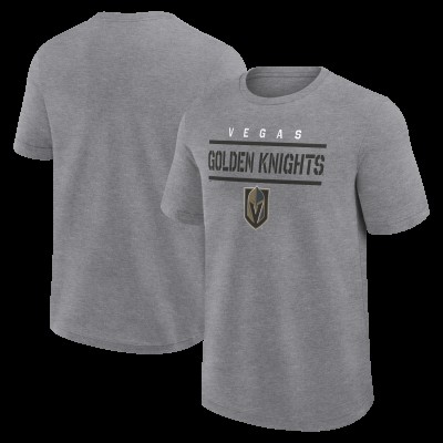 Футболка Vegas Golden Knights Logo Athletic Heather Gray Top Notch