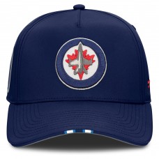 Бейсболка Winnipeg Jets Fanatics Navy 2025 NHL Draft Authentic Pro On-Stage Podium A-Frame