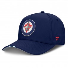 Бейсболка Winnipeg Jets Fanatics Navy 2025 NHL Draft Authentic Pro On-Stage Podium A-Frame