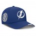 Бейсболка Tampa Bay Lightning Fanatics Blue 2025 NHL Draft Authentic Pro On-Stage Podium A-Frame