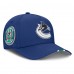Бейсболка Vancouver Canucks Fanatics Blue 2025 NHL Draft Authentic Pro On-Stage Podium A-Frame