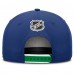 Бейсболка Vancouver Canucks Fanatics Blue 2025 NHL Draft Authentic Pro On-Stage Podium A-Frame