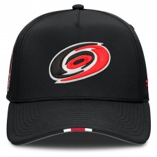 Бейсболка Carolina Hurricanes Fanatics Black 2025 NHL Draft Authentic Pro On-Stage Podium A-Frame