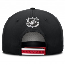 Бейсболка Carolina Hurricanes Fanatics Black 2025 NHL Draft Authentic Pro On-Stage Podium A-Frame